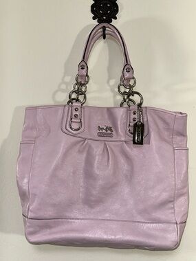 Coach Brook A0973-13582 Lavender Leather Large Satchel/Tote Purse